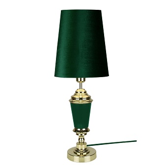 Elegancka lampa stołowa Wallenberg szmaragdowa
